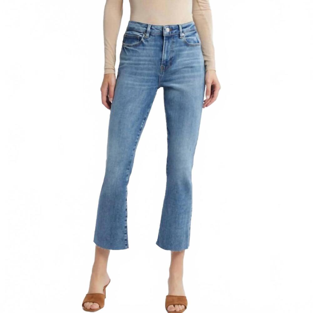 NEW FRAME le crop mini bootcut jeans in rowley raw after